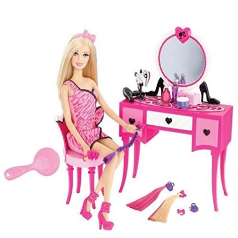 Ever After High Cmm55 Barbie Malibu Ave Salon With Barbie Doll Playset