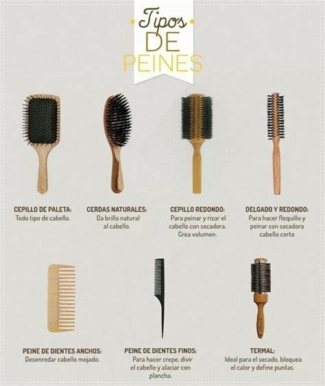 Tipos De Peines Skin Care Hair Guide Hair Hacks