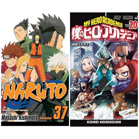 Naruto Volume 37 Vs My Hero Academia Volume 20 Manga