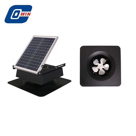 20w Solar Rechargeable Fan Solar Ventilator With Adjuastable Solar