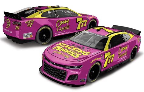 2022 Corey Lajoie 7 Stacking Pennies Darlington Nascar Throwback 1