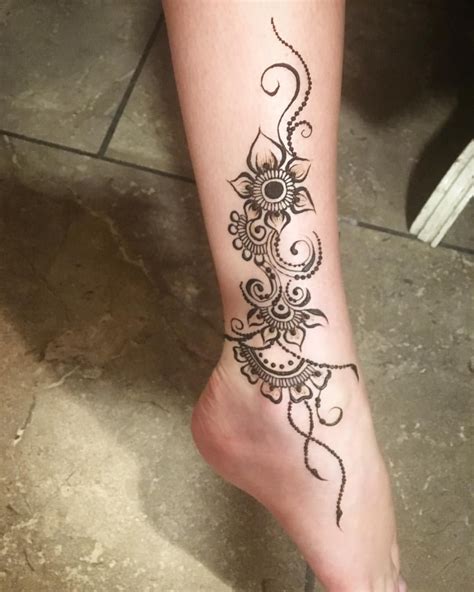Simple Henna Tattoo Designs For Legs Celena Kelsey