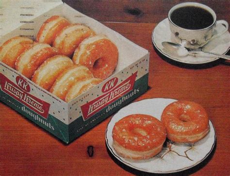 vintage postcard photo 1960s krispy kreme doughnuts retro recipes food krispy kreme