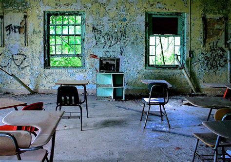 Abandoned Classroom Schools Out Forever School Sets Frozen In Time