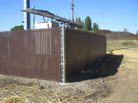 Define your property lines without breakin. Chain Link Privacy Fence Gallery | Pacific Fence and Wire