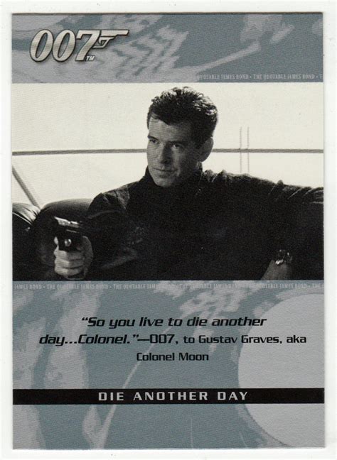 James Bond The Quotable 62 Die Another Day James Bond Books James Bond James Bond Movies