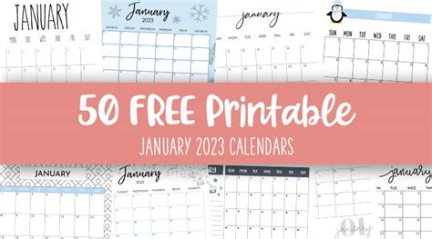 Free Jan 2023 Calendar Printable Free Get Calendar 2023 Update