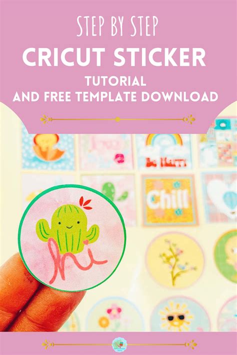 How To Make Stickers With Cricut Print And Cut And Free Layout Template ⋆