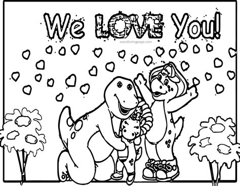 Barney Friends Coloring Pages Wecoloringpage