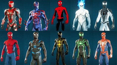 Marvel Spider Man Ps4 Spiderman Suits Fundinglaneta