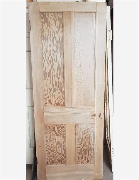 Rare Douglas Fir 4 Panel Period Door