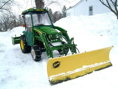 Front Mount Blade Tractors Tractor Snow Plow Compact Tractors