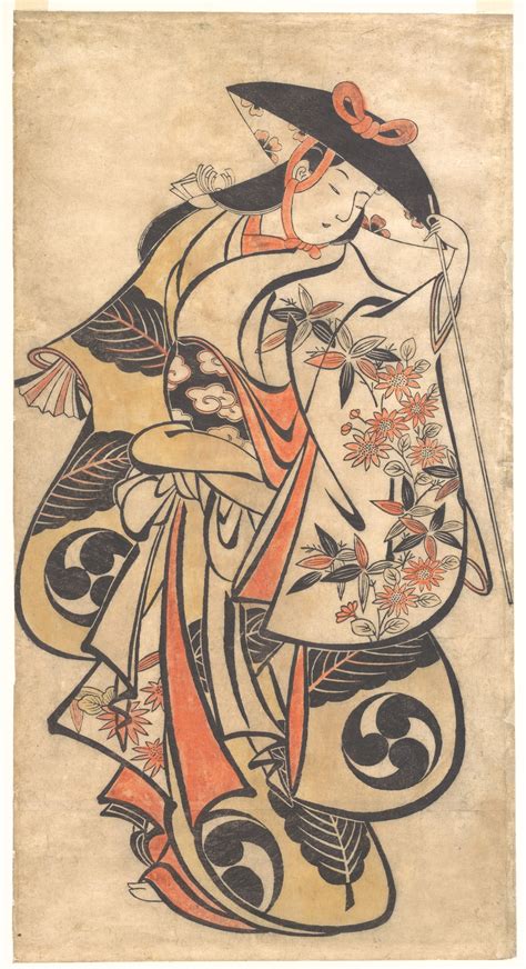 Attributed To Torii Kiyonobu I Kabuki Actor Japan Edo Period