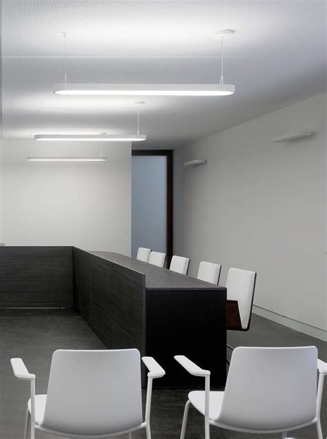 Linear Suspended Fluorescent Light Fixtures Offices Fluorescent Light