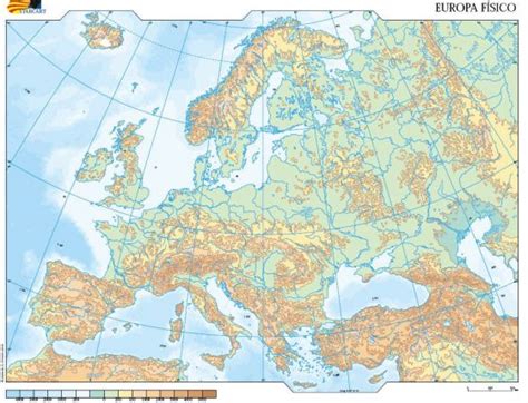 Mapa Fisico Mudo De Europa Mapa De Relieve De Europa Jcyl Mapes Images