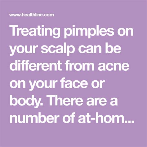 How To Treat A Pimple On Your Scalp Pimples Scalp Acne Scalp Pain
