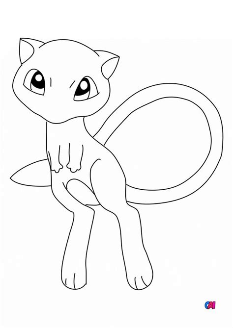 Coloriage Pokémon à Imprimer Mew