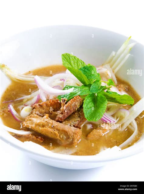 Assam Or Asam Laksa Is A Sour Fish Based Soup Traditional Malay Dish