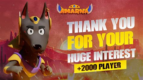 AMARNA On Twitter THANK YOU AMARNIANS We Have Reached Over Active Players We Are