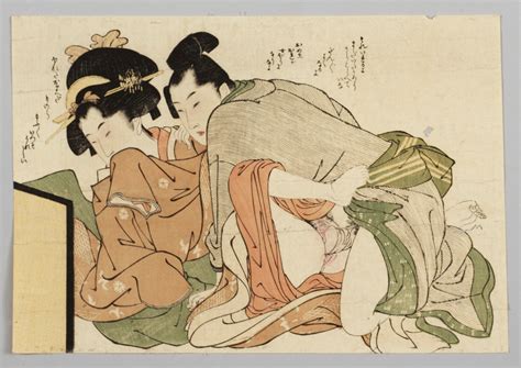 Utamaro Five Shunga Woodblock Prints Circa 1790 1805 Bukowskis