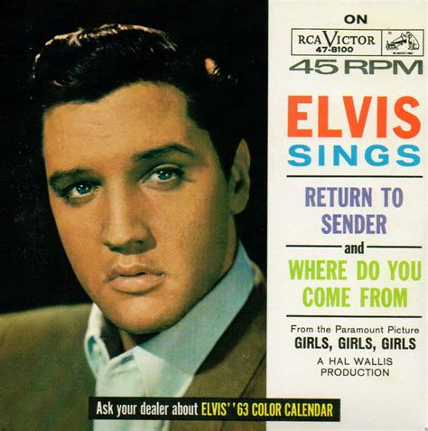 Elvis Presley Return To Sender Records Lps Vinyl And Cds Musicstack