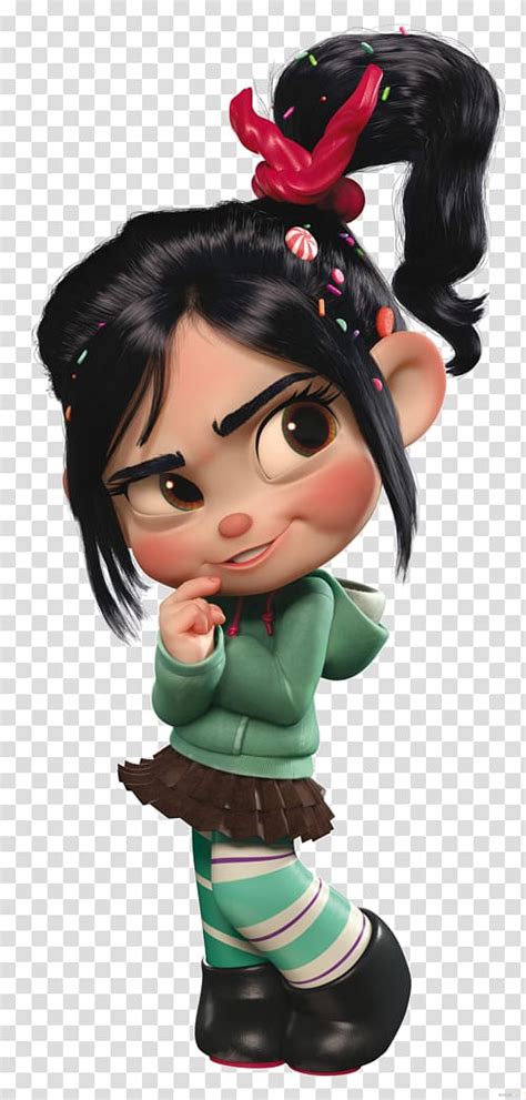 Black Haired Girl Animated Illustration Vanellope Von Schweetz