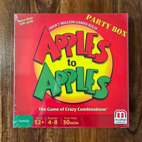 Mattel Games Apples To Apples Board Game Party Box Poshmark