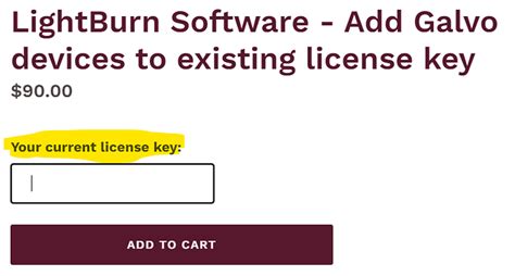 Need To Upgrade License Key LightBurn Software Questions LightBurn