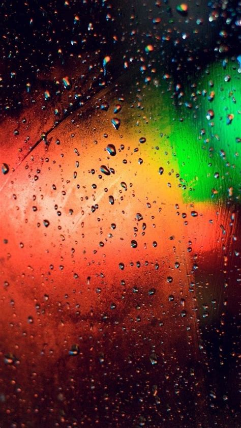 Glass Rain Colorful Iphone Wallpapers Free Download