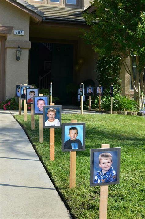 To help you plan your perfect party, we've collected 100+ grad party ideas below; Line the driveway w photos K-12 (With images) | Graduation ...