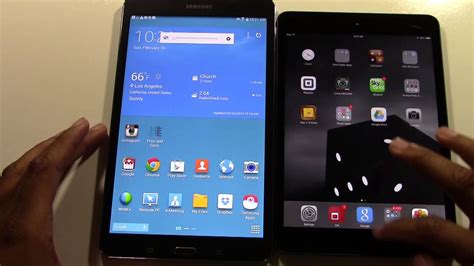 Galaxy Tab Pro 84 Vs Ipad Mini Size Comparison Youtube