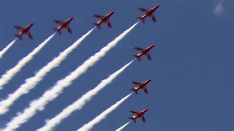Red Arrows And Parades Mark Armed Forces Day Bbc News
