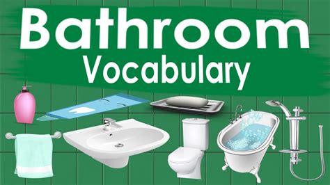 Bathroom Vocabulary In English For Kids Youtube