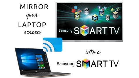 How To Mirror Laptop Screen Onto Samsung Smart Tv With Wireless Wifi
