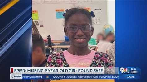 Episd Missing 9 Year Old Girl Found Safe Youtube