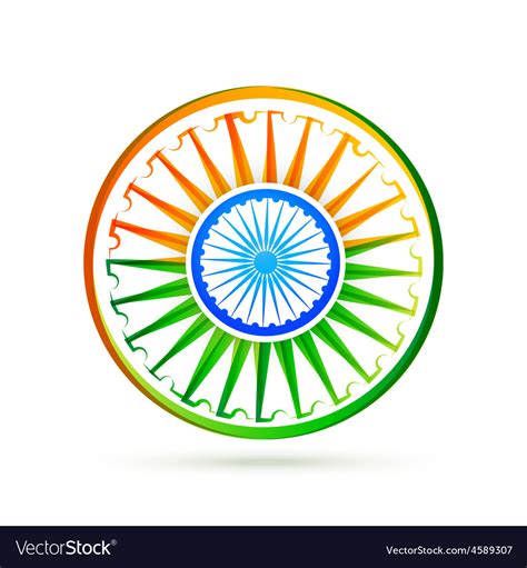 Beautiful Creative Indian Flag Design Royalty Free Vector