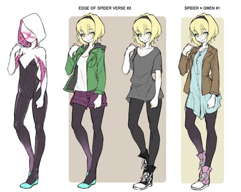 Gwen Stacy And Spider Gwen Marvel And 1 More Drawn By Junspitfire