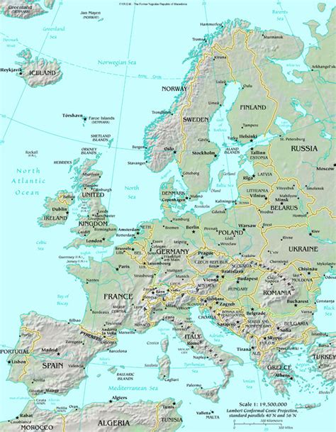 Map Of Europe Map Europe Atlas