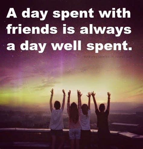 The day is observed to celebrate the bond people have with their best friends. Heartfelt Quotes: A day spent with friends is always a day ...