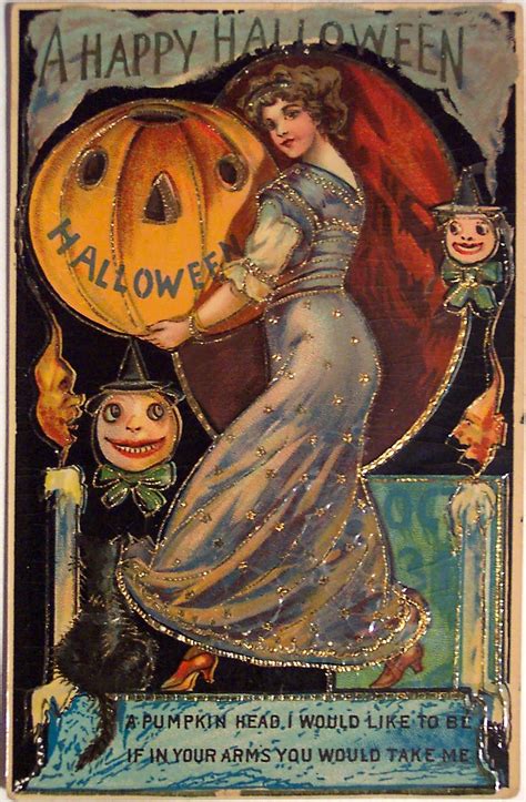 Vintage Halloween Cards Victorian Halloween Halloween Greetings