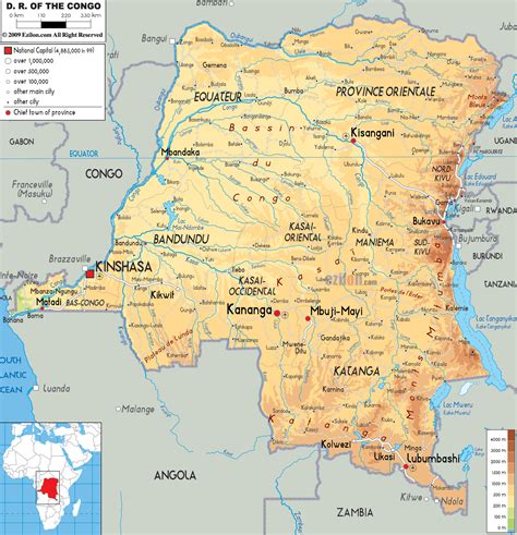 (cnn) — if the democratic republic of congo conjures images of dripping jungles inhabited by gorillas, warlords and the ebola virus, you're getting only a tiny part of the picture. Physical Map of Democratic Republic of Congo - Ezilon Maps