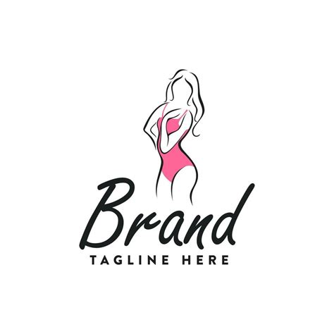 A Logo With A Sexy Woman For A Fashion Beauty Brand 7718495 Vector Art