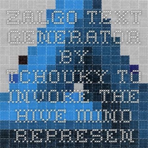 This zalgo generator, and all others which produce glitchy looking text that you. Zalgo Text Generator by Tchouky | Zalgo text, Text ...
