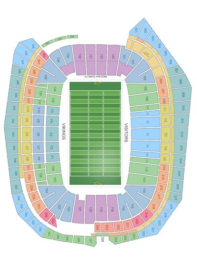 Us Bank Stadium Seat Map Maps For You