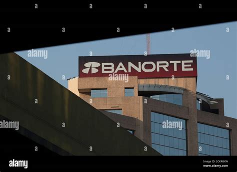A Partial View Of The Headquarters Of Banorte Bank Is Pictured In