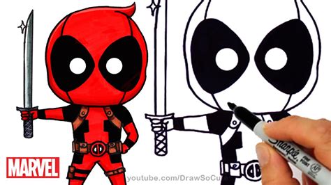 Then you should read this article carefully and do not forget to watch this tutorial. How to Draw + Color Deadpool Chibi step by step Marvel ...