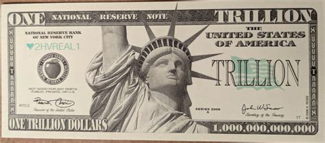original 1 000 000 000 000 1 trillion dollar bill novelty looks and feels real ebay