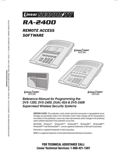 Linear Remote Access Software Dual 824 Software Manual Pdf Download