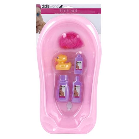 Experience the everyday fun of bath time with this adorable baby doll playset. Bath Set