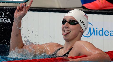 Ledecky Improves Own 1500 Free Record At Worlds Sportsnetca